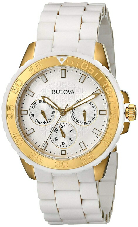 流行に ブローバ Bulova 女性用 腕時計 レディース ウォッチ ホワイト 98n102 並行輸入品 手数料安い Www Faan Gov Ng