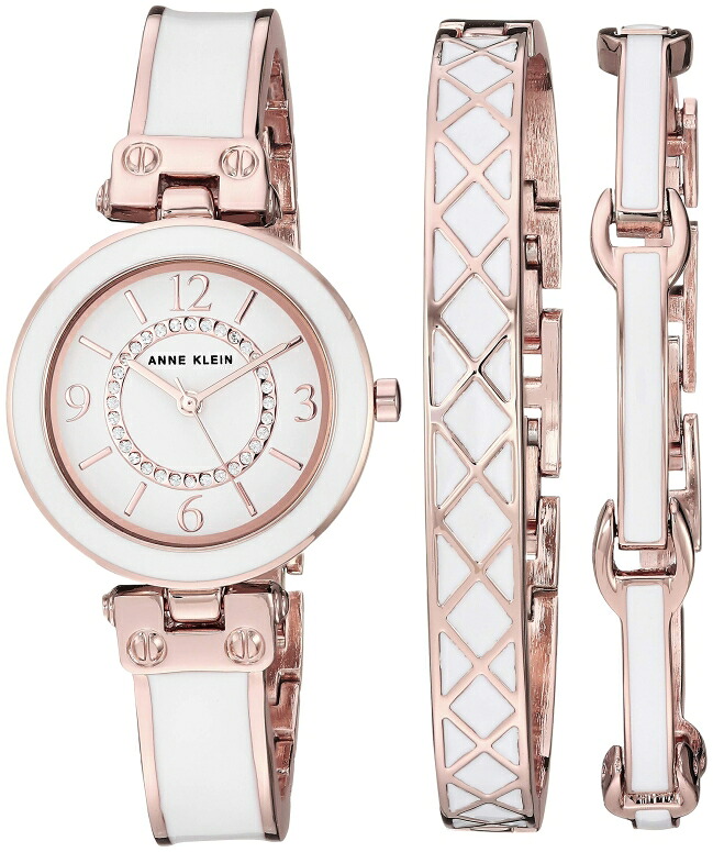 アンクライン Anne Klein 女性用 腕時計 レディース ウォッチ ホワイト AK/3296WTST 【並行輸入品】|MJ-MARKET