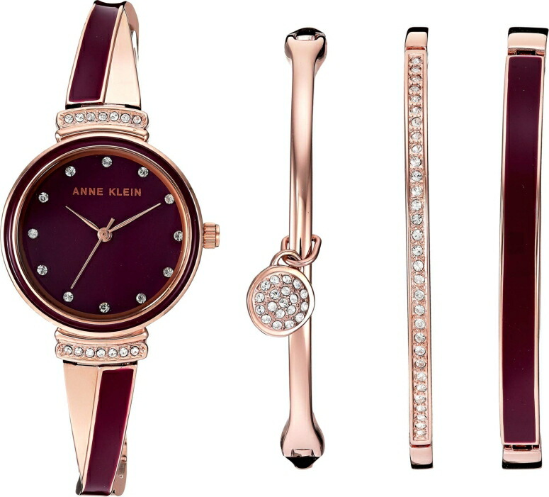 アンクライン Anne Klein 女性用 腕時計 レディース ウォッチ レッド AK/2716RBST 【並行輸入品】
