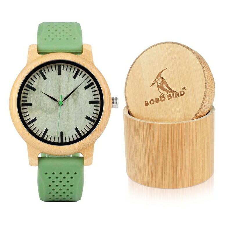 ボボバード BOBO BIRD ウッドウォッチ 木製ウオッチ 男女兼用 ウオッチ ユニ一発やる 御覧になる 緑であること R03 【並行輸入品】