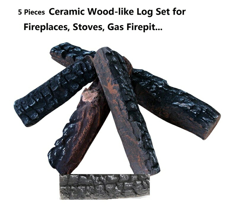 セラミックログ セット 暖炉用 Hmleaf 5 Small Pieces Wood-like Ceramic Fireplace Logs for Gas Ethanol Fireplaces,Stoves, FirepitsHmleaf 5 Small Pieces Wood-like Ceramic Fireplace Logs for Gas Ethanol Fireplaces,Stoves, Firepits 【並行輸入品】｜MJ-MARKET 12,506円