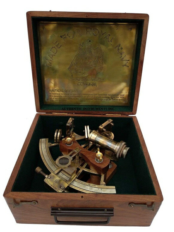 六分儀 金管楽器製 真ちゅう 天体観察用品 SIXTANT US HANDICRAFTS 8 Inch Maritime Antiques Marine Captain Sextant - Brass Nautical Sextant 【並行輸入品】