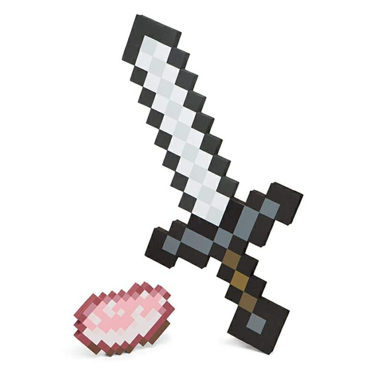 楽天市場 鉄の剣と豚肉 マインクラフト Thinkgeek Minecraft Iron Sword And Raw Porkchop Adventure Kit Officially Licensed Minecraft Merchandise 並行輸入品 Mj Market