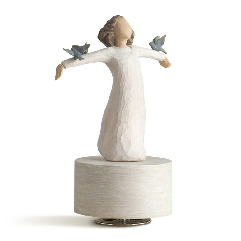 ウィローツリー オルゴール ミュージカル チャイコフスキー 花のワルツ Willow Tree Happiness Musical, sculpted hand-painted musical figure Tchaikovsky's ”Waltz of the Flowers” 【並行輸入品】|MJ-MARKET