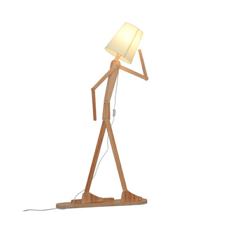 Mj Market Standard Lamp Electric Bulb Separate Sale Pose Wooden