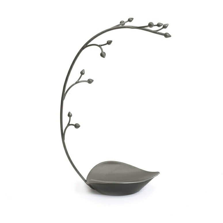 ジュエリースタンド Umbra Orchid Jewelry Hanging Tree Stand - Multi-Functional Necklace Metal Holder Display Organizer Rack With a Ring Dish Tray - Great For Organization - Can Be Used As Decor, Dining Room Centerpiece 【並行輸入品】