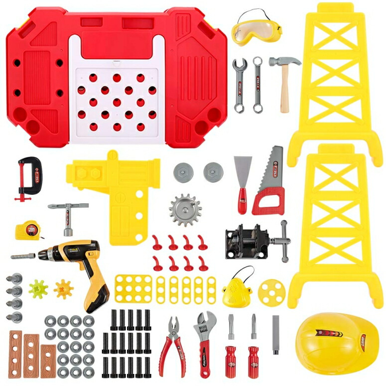 全国宅配無料 おもちゃ ワークベンチ Toy Tool 100 Pieces Kids Construction Toy Workbench For Toddlers Kids Workbench Construction Tool Bench Set Boys Toy Work Shop Tools Workbench For Toddlers 並行輸入品 新しいコレクション Bigcreekpeopleinaction Org