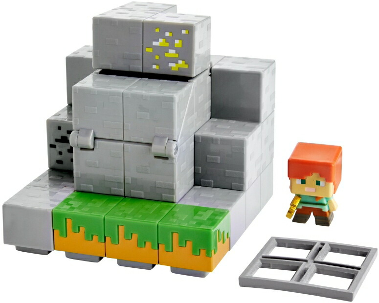 マイクラ 弄び物 Mattel Minecraft Mini Figure Waterfall Wonder Environment Set 並行輸入沽券 Double19productions Com