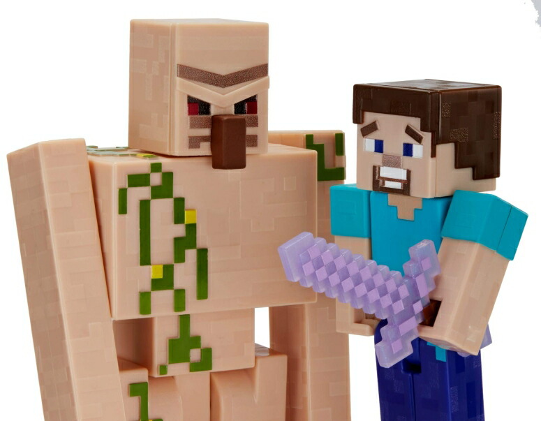 楽天市場 マイクラ おもちゃ スティーブ アイアンゴーレム Minecraft Comic Maker Steve And Iron Golem 2 Pack 送料無料 並行輸入品 Mj Market