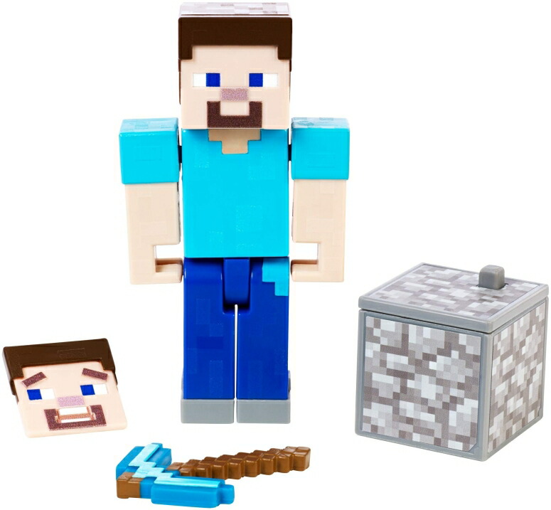 楽天市場 マイクラ おもちゃ スティーブ Minecraft Comic Maker Steve Action Figure 並行輸入品 Mj Market