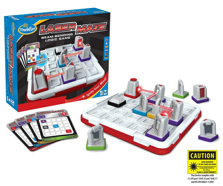 知育玩具 レーザー迷路 ロジックゲーム ThinkFun Laser Maze (Class 1) Logic Game and STEM Toy for Boys and Girls Age 8 and Up ? Award Winning Game for Kids 【並行輸入品】