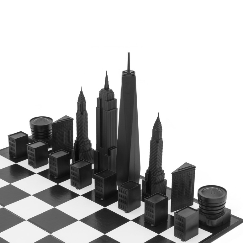 楽天市場 ニューヨーク スカイライン チェスセット Skyline The New York Chess Set 並行輸入品 Mj Market