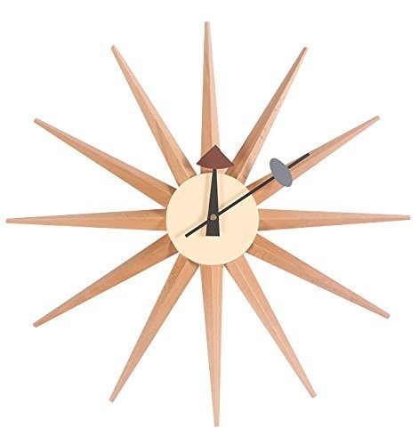 壁掛け時計 おしゃれ SHISEDECO Modern George Nelson Sunburst Clock