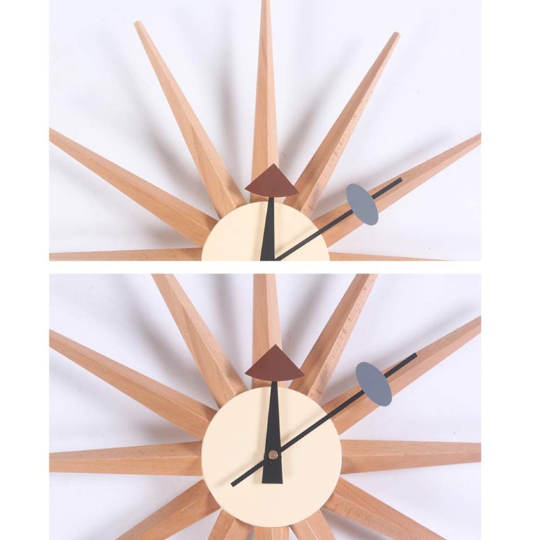 壁掛け時計 おしゃれ SHISEDECO Modern George Nelson Sunburst Clock