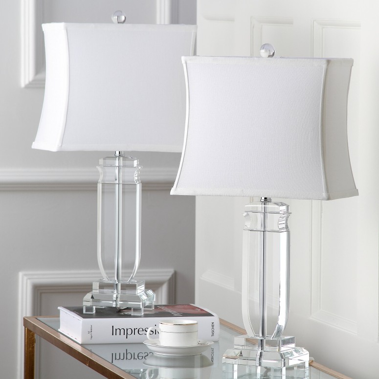 サファヴィヤ safavieh テーブルランプ サファビヤ サファヴィア Safavieh Lighting Collection Olympia Crystal 25-inch Table Lamp (Set of 2) 【並行輸入品】｜MJ-MARKET