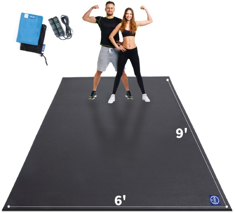 プレミアムラージ エクササイズマット 2.7×1.8m 厚さ7mm ホームジム ワークアウトマット 滑り止め Premium Large Exercise Mat 9' x 6' x 7mm, High-Density Workout Mats for Home Gym Flooring, Non-Slip, Extra Thick Durable Cardio Mat, and I 【並行輸入品】 78,375円