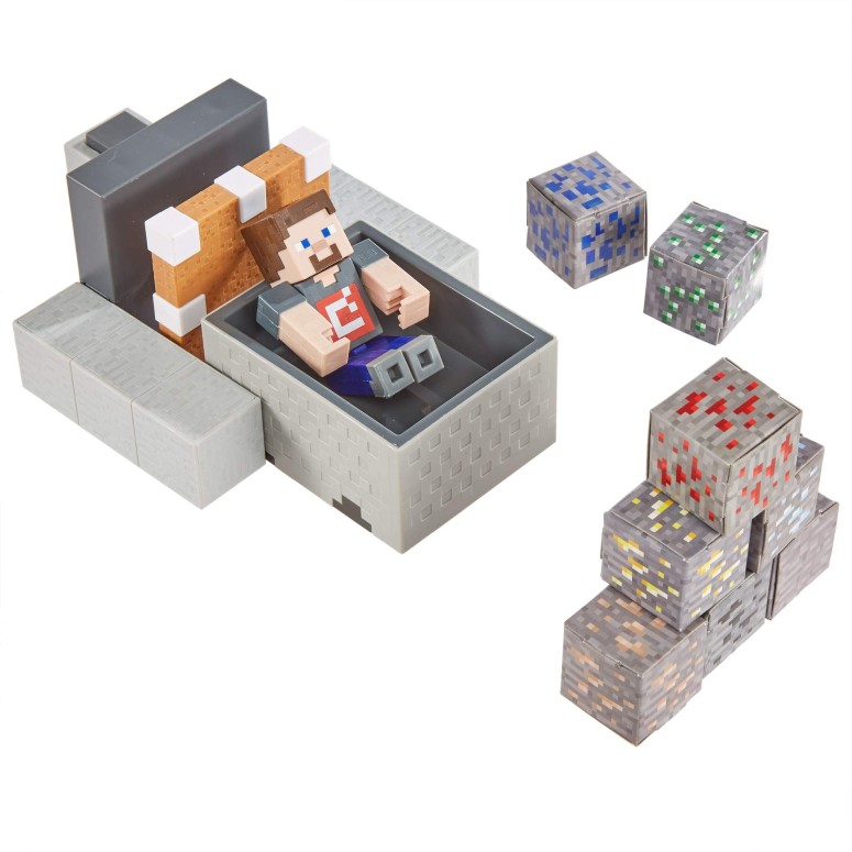 驚きの値段 マイクラ おもちゃ スティーブ トロッコ メイヘム プレイセット Minecraft Minecart Mayhem Playset With Steve Character Figure Launching Cart And Accessories Creation Exploration And Survival Game For Kids Ages 6 Years And Older 並行輸入