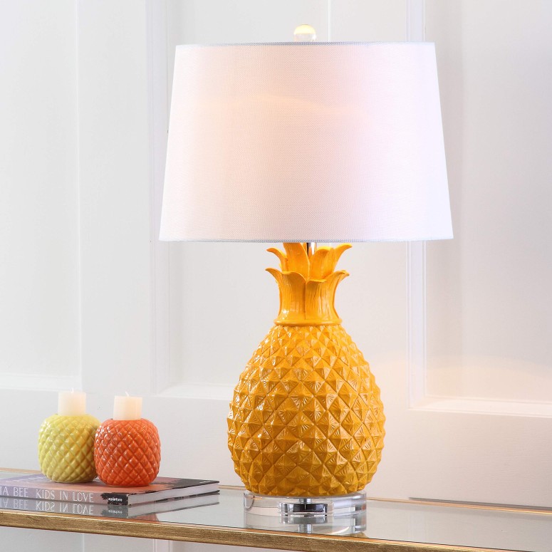 サファヴィヤ safavieh 時刻表照明ランプ サファビヤ サファヴィア Safavieh Lighting Collection Kelly Yellow 26.75-inch Table Lamp (Set of 2) 【並行輸入品】
