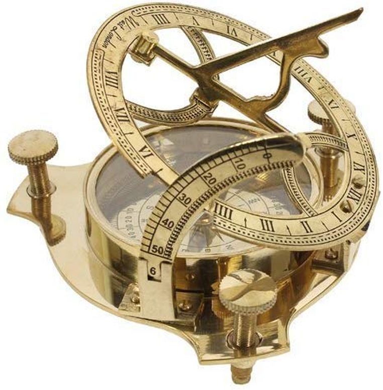 金管楽器製 日晷儀 羅針儀 真ちゅう サンダイアル 3\" Sundial Compass - Solid Brass Sun Dial 【並行輸入品】"