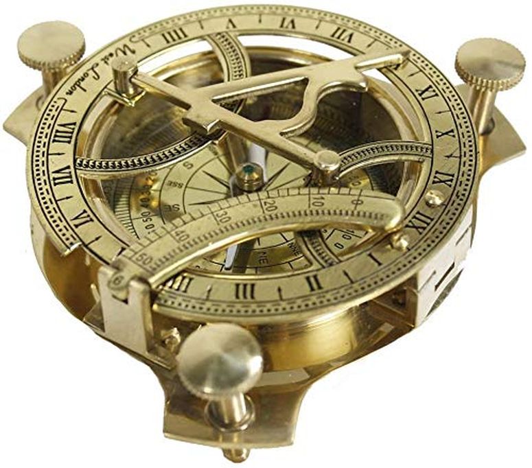金管楽器製 日晷儀 羅針儀 真ちゅう サンダイアル THORINSTRUMENTS (with device) 5\" Brass Sundial Compass Solid Brass Sundial Compass 【並行輸入品】"