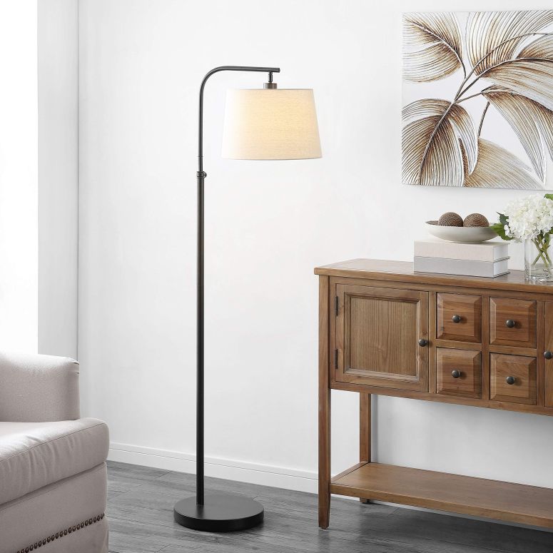 サファヴィヤ safavieh フロアランプ スタンドライト サファビヤ サファヴィア Safavieh FLL4085A Lighting Collection Winley Oil Rubbed Bronze Adjustable 65-inch (LED Bulb Included) Floor Lamps 【並行輸入品】|MJ-MARKET
