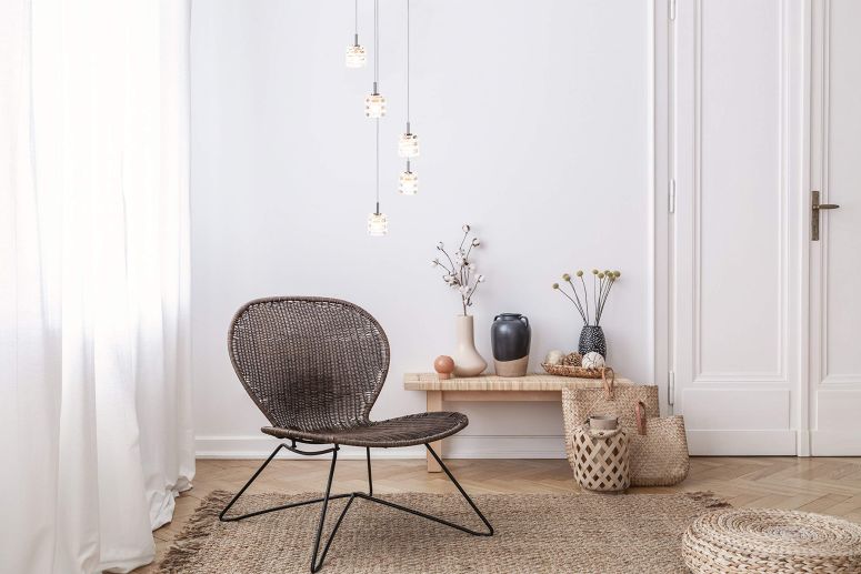 サファヴィヤ safavieh ペンダントランプ ライト 天井照明 サファビヤ サファヴィア Safavieh PND6012A Hadden 5-Light Adjustable Chrome and Clear (LED Bulbs Included) Pendant 【並行輸入品】