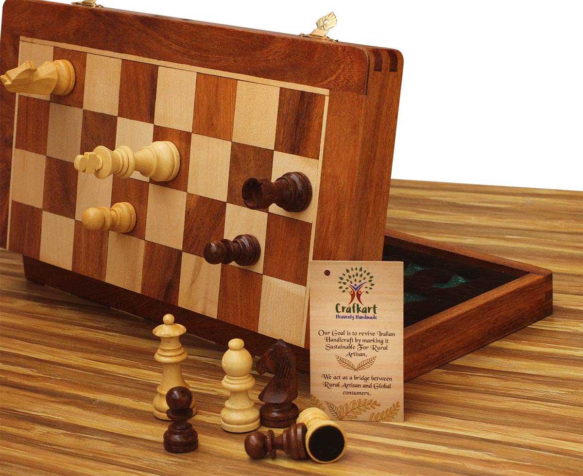 Sale 87 Off チェスセット 14 Inch Large Wood Magnetic Chess Set With Storage Folding Wooden Travel Board Game Chessmen Handmade Tournament Best Strategy Educational Toy For Kids Adults Teens Fucoa Cl