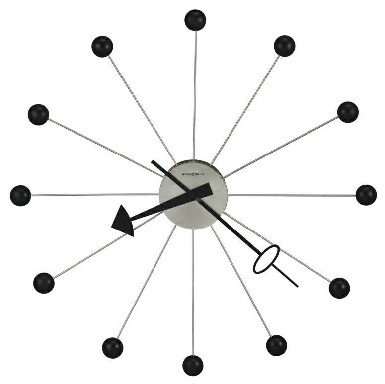 サンバースト 柱時計 お日さまの明滅する光 Howard Miller Ball Clock II 【並行輸入品】