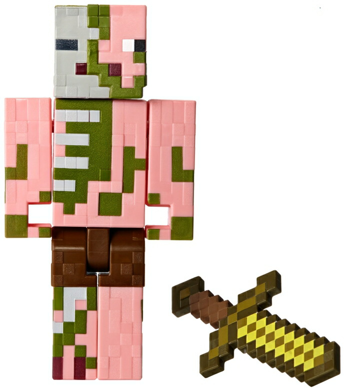 マイクラ おもちゃ ゾンビピッグマン Minecraft Hostile Zombie Pigman Basic Figure 並行輸入尊厳 achc Org