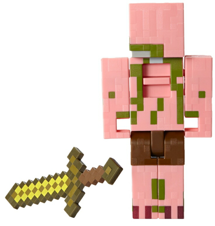 マイクラ おもちゃ ゾンビピッグマン Minecraft Hostile Zombie Pigman Basic Figure 並行輸入尊厳 achc Org