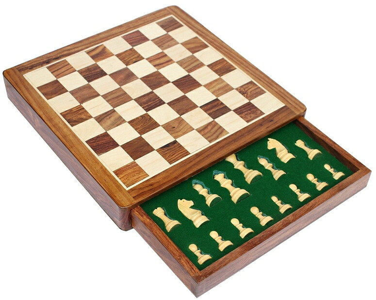 チェスセット StonKraft Wooden Chess Board Game Set with Magnetic Pieces (12" x 12" Non-Folding with Drawer) 【並行輸入品】|MJ-MARKET