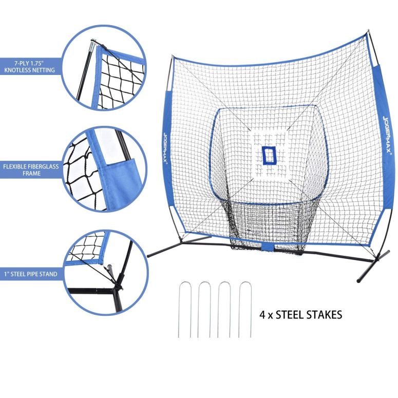 バッティングゲージ、ソフトボール3号球等約100球、ティー用