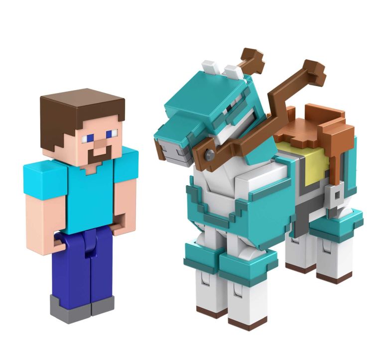 マイクラ おもちゃ Minecraft Craft-a-Block 2-Pk, Action Figures & Toys to Create, Explore and Survive, Authentic Pixelated Designs, Collectible Gifts for Kids Age 6 Years and Older 【並行輸入品】｜MJ-MARKET