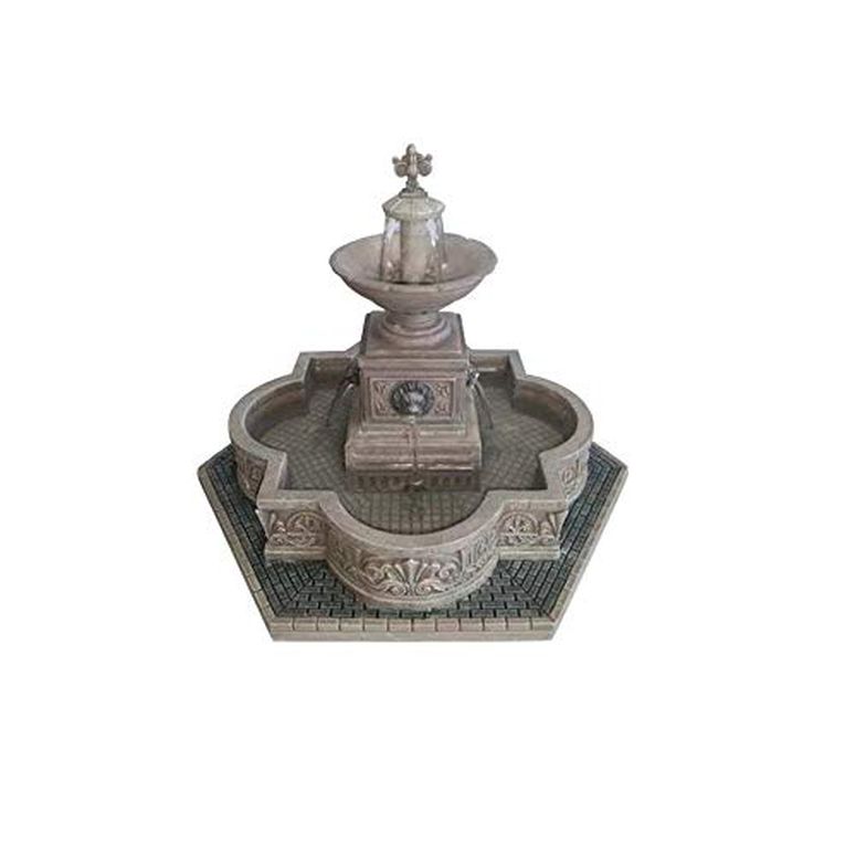 卓上 噴水 滝のオブジェ テーブルトップファウンテン インテリア噴水 Lemax Village Collection Modular Plaza Fountain # 64061 【並行輸入品】