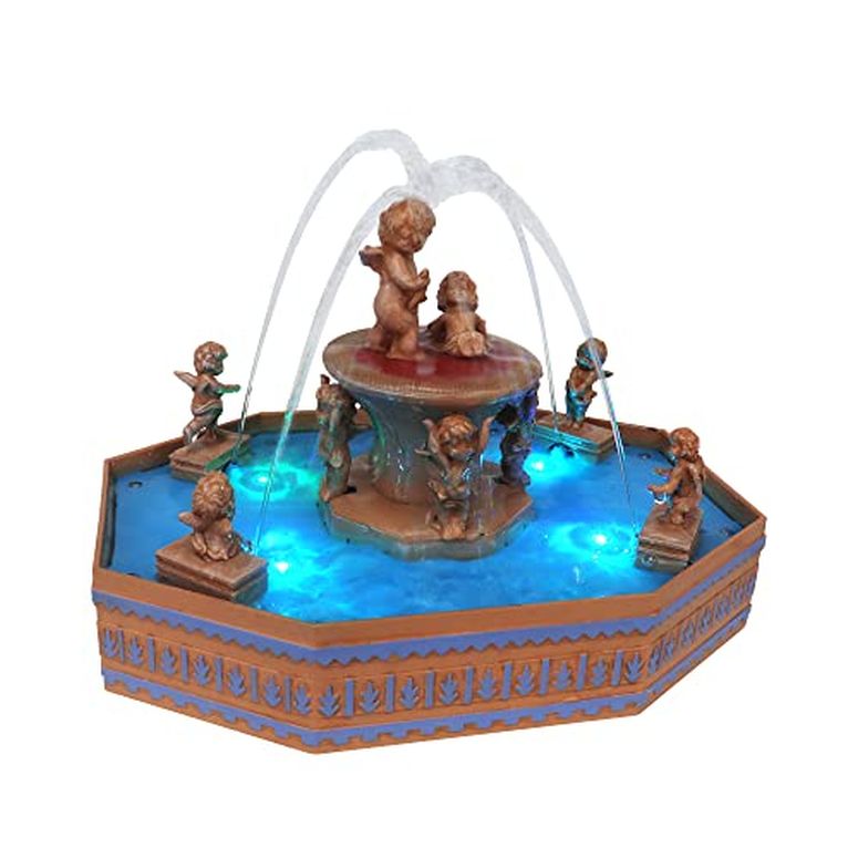 卓上 吹き上げ 滝のオブジェ テーブルトップファウンテン 室内装飾吹き上げ Christmas Village Tabletop Fountain - Pre-lit Winter Snow Village - Perfect Addition to Your Christmas Indoor Home Decorations - Great Centerpiece for Your Collection 【並行輸入品】