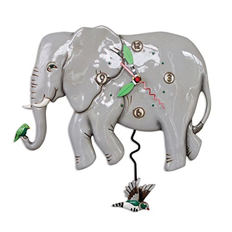アレン デザイン 振り子時計 ゾウ Allen Designs P1860 Swinging Pendulum Elephant Clock Elephante 【並行輸入品】 26,845円