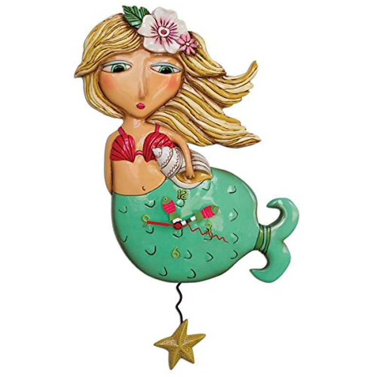 アレン デザイン 振り子時計 人魚 Allen Designs Shelley Mermaid Pendulum Clock 【並行輸入品】｜MJ-MARKET