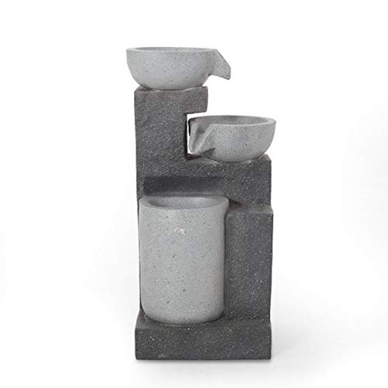 ガーデン 噴水 インテリア噴水 置き型 噴水 滝のオブジェ ウォーターフォールファウンテン Christopher Knight Home Catoosa Outdoor Fountain, Multi Gray 【並行輸入品】|MJ-MARKET