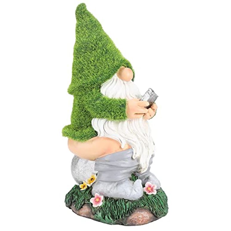 ガーデンライトLEDソーラーライト ソーラーパワー Ovewios Garden Gnome Statues - Resin Gnome Figurine Sitting on Solar Crackle Glass Globe Lights, Funny Garden Gnome Ornament for Patio Yard Lawn Porch Outdoor Decor 【並行輸入品】 16,000円