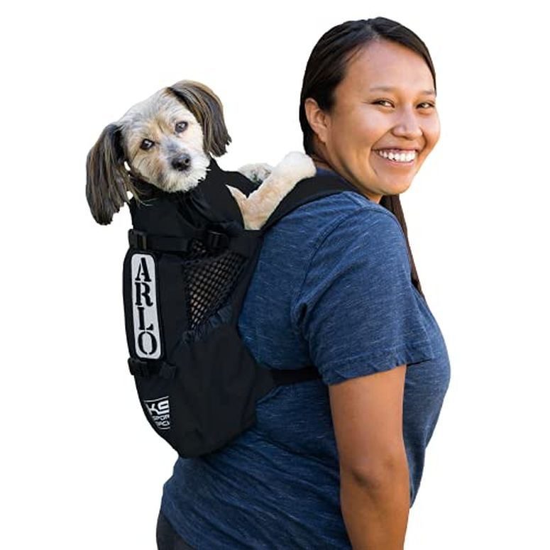 インコ 小鳥 バード トラベルキャリアー K9 Sport Sack | Dog Carrier Adjustable Backpack (Medium, Air 2 - Jet Black) 【並行輸入品】