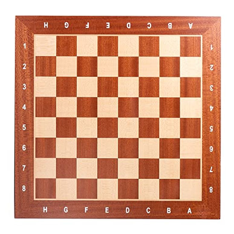 チェスセット GSE Professional Tournament Chess Board Only, Sapele & Maple Inlaid Chessboard - Chess Rules, Portable Chess Board for Beginners, Kids, Adults (Large19 x 19"/ Square:2" Brown) 【並行輸入品】｜MJ-MARKET