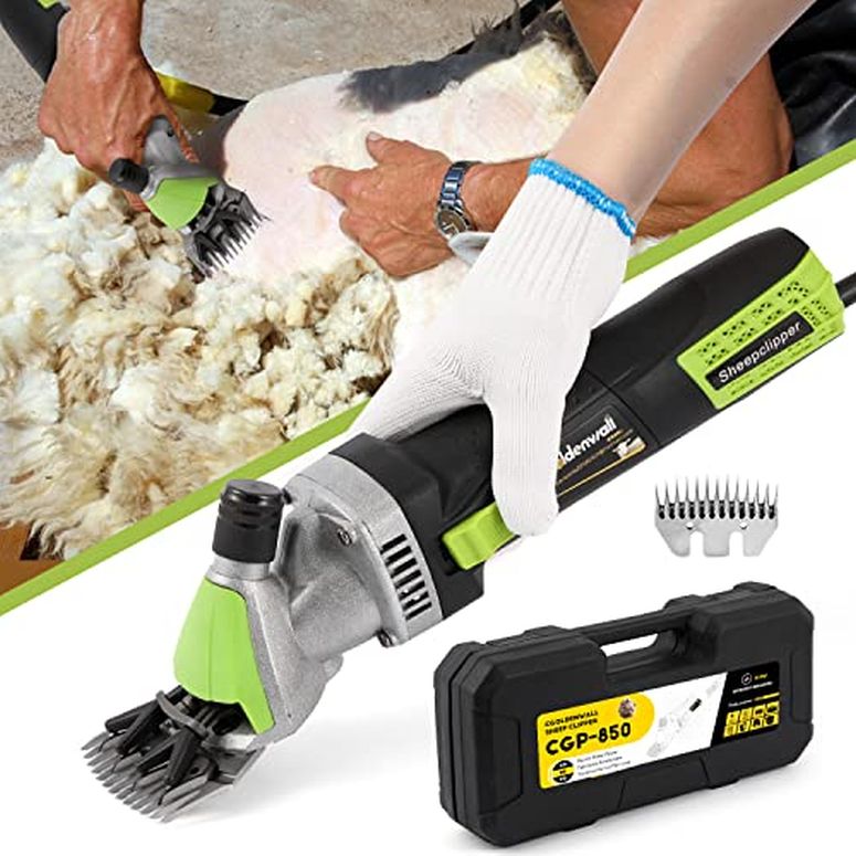 家畜用バリカン 羊 CGOLDENWALL 850W Sheep Shears Electric Sheep Clipper, Farm Livestock Grooming Clipper Kit, Heavy Duty Animal Hair Trimmer for Goats Alpaca Sheep, 13-Straight-Teeth Blade 【並行輸入品】｜MJ-MARKET
