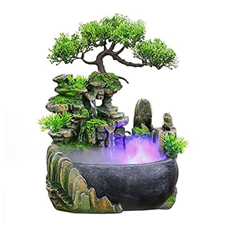 フェイクスレート　石の滝　卓上噴水 Amazon.co.jp: Universal Lighting and D?cor フェイクスレート