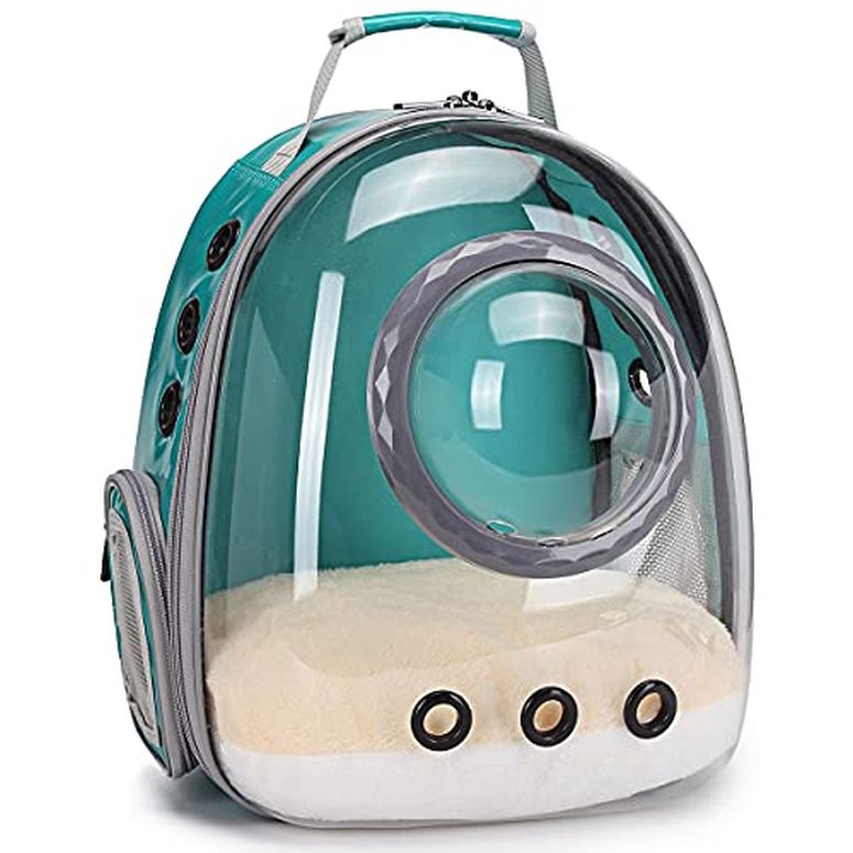 インコ 小鳥 バード トラベルキャリアー Henkelion Bubble Carrying Bag for Small Medium dogs Cats, Space Capsule Pet Hiking backpack, Airline Approved Travel carrier - Grey 【並行輸入品】
