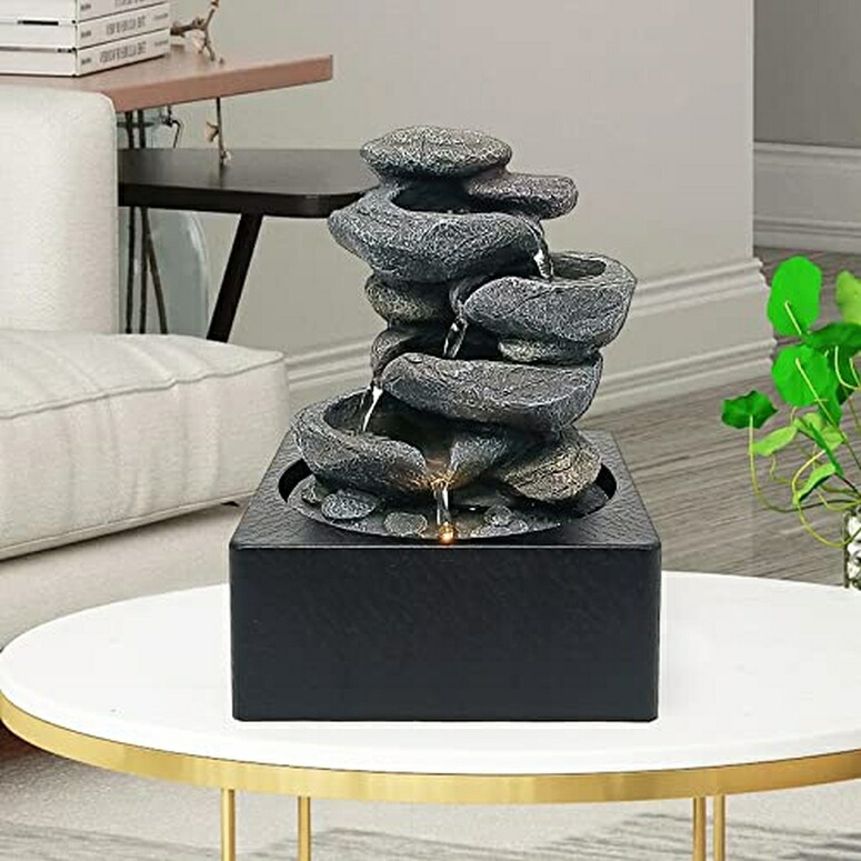 【楽天市場】卓上 噴水 滝のオブジェ テーブルトップファウンテン インテリア噴水 Small Water Fountains Indoor