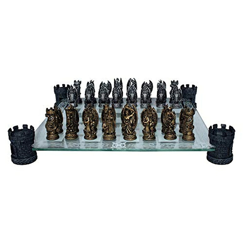 チェスセット Nemesis Now Kingdom of The Dragon Chess Set 43cm Bronze 【並行輸入品】｜MJ-MARKET 53,220円