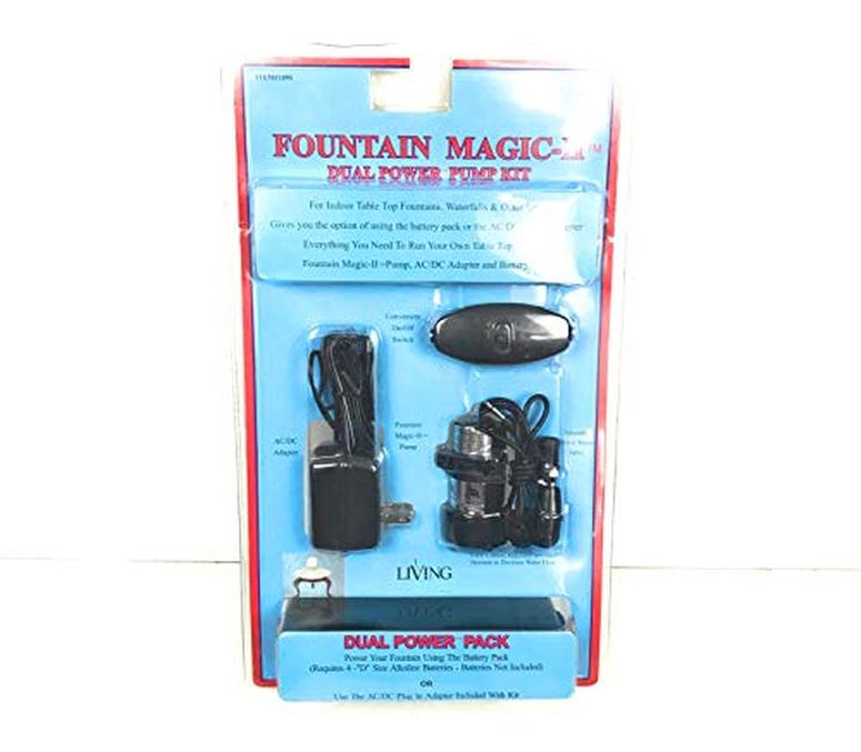 卓上 噴水 滝のオブジェ テーブルトップファウンテン インテリア噴水 Fountain Magic III Standard Power Battery Operated Dual Power Pump Kit