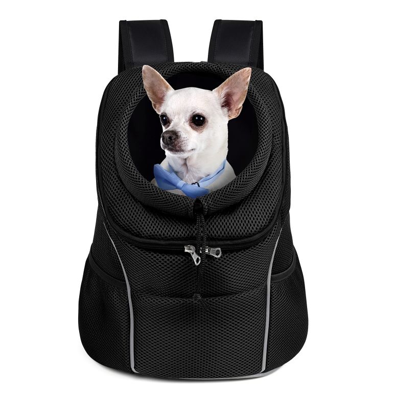 インコ 小鳥 バード トラベルキャリアー WOYYHO Pet Dog Carrier Backpack Side Storage Pockets Dog Backpack Carrier Adjustable Straps Dog Head-Out Backpacks Puppy Front and Back Carrier for Small Dogs Cats 【並行輸入品】