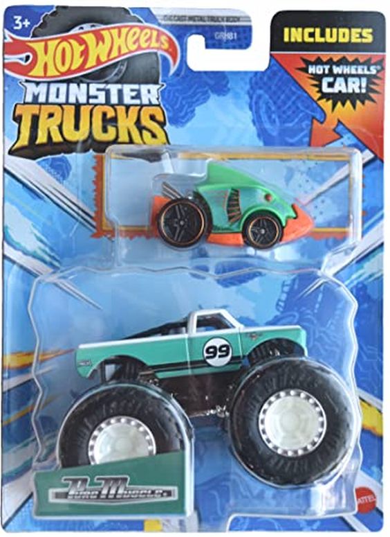 ホットウィール モンスタートラック Hot Wheels Monster Trucks Pure Muscle, Includes Car 【並行輸入品】 9,936円