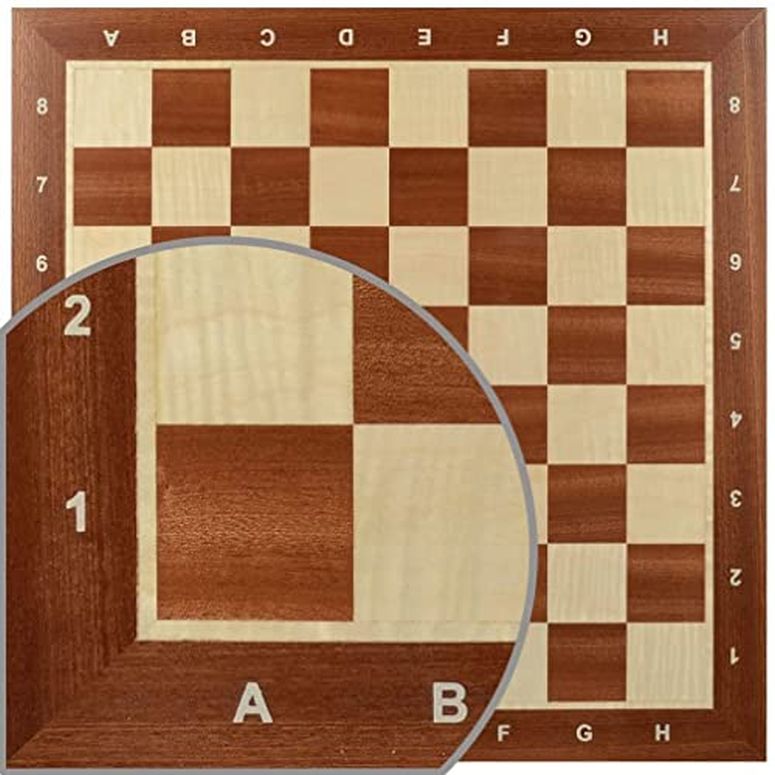 チェスセット Professional Tournament Wooden Chess Boards, No. 4, 5 and 6-1,75", 2" and 2,25" - Inlay (2.25", Notation) 【並行輸入品】｜MJ-MARKET